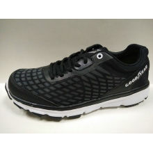 New Arrival Men′s Black Mesh Running Gym Shoes